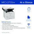 Mfc-l5710dw Business Monochrome Laser Aio Printer, Copy, Fax, Print, Scan