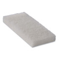 Octopus Light Duty Cleaning Pad, 5 X 9, White, 20/carton