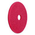 Buffing Pads, 16" Diameter, Red, 5/carton - VISAM7404416