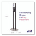 Es10 Dispenser Floor Stand With Automatic Hand Sanitizer Dispenser, 15.56 X 11.75 X 51.82, Graphite