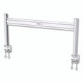 Slat Rail With Posts For Slat Wall System For 32" Tvs, 8.1w X 5.7d X 5.51h, Silver, Supports 33 Lb Slat Rail With Posts For Slat Wall System For 32" Tvs, 8.1w X 5.7d X 5.51h, Silver, Supports 33 Lb