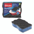Scrunge Heavy-duty Sponge, 2.63" X 4.25", 1" Thick, Black/blue, 2/pack, 8 Packs/carton Scrunge Heavy-duty Sponge, 2.63" X 4.25", 1" Thick, Black/blue, 2/pack, 8 Packs/carton