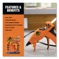 Dual Temp Mini Hot Glue Gun, Orange/black - VISGOR115887