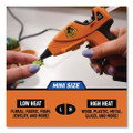 Dual Temp Mini Hot Glue Gun, Orange/black - VISGOR115887