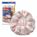 Ezwring Deep Clean Refill, Microfiber, Custom Size For Ez Wring Mop System, Red/white Ezwring Deep Clean Refill, Microfiber, Custom Size For Ez Wring Mop System, Red/white