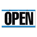 Open/closed Outdoor Sign, 11.6 X 6, Blue/white/black Open/closed Outdoor Sign, 11.6 X 6, Blue/white/black