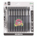 Z-grip Ballpoint Pen, Retractable, Medium 1 Mm, Black Ink, Clear/black Barrel, 18/pack Z-grip Ballpoint Pen, Retractable, Medium 1 Mm, Black Ink, Clear/black Barrel, 18/pack
