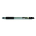 Z-grip Ballpoint Pen, Retractable, Medium 1 Mm, Black Ink, Clear/black Barrel, 18/pack