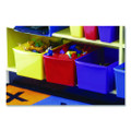 Double Xl Wide Interlocking Book Bins, 9.2" X 14.5" X 7", Assorted Bright Colors, 6/carton
