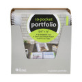 10-pocket Poly Portfolio With Write-on Tabs, 8.5 X 11, Clear/clear