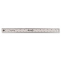 Stainless Steel Office Ruler With Non Slip Cork Base, Standard/metric, 15" Long Stainless Steel Office Ruler With Non Slip Cork Base, Standard/metric, 15" Long
