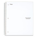 Wirebound Notebook With Eight Pockets, 5-subject, Wide/legal Rule, Randomly Assorted Cover Color, (200) 10.5 X 8 Sheets