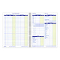 Weekly Bookkeeping Ledger, Columns Vary By Section, Royal Blue Cover, 11 X 8.5 Sheets, 56 Sheets/book