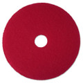 Low-speed Buffer Floor Pads 5100, 13" Diameter, Red, 5/carton