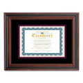 Document Frame With Mat, 11 X 14, Rosewood/black Document Frame With Mat, 11 X 14, Rosewood/black