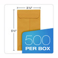 Redi-seal Coin And Small Parts Envelope, #5, Square Flap, Redi-seal Adhesive Closure, 3.13 X 5.25, Brown Kraft, 500/box