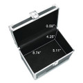 Locking Index Card File, Holds 550 5 X 8 Cards, 8.75 X 5.5 X 5.75, Black