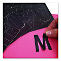 Poster And Bulletin Board Vinyl Letters And Numbers, Black, 1" And 2"h, 250/pack