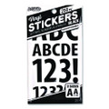 Poster And Bulletin Board Vinyl Letters And Numbers, Black, 1" And 2"h, 250/pack