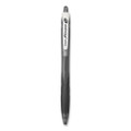 Rexgrip Begreen Ballpoint Pen, Retractable, Medium 1 Mm, Black Ink, Smoke/black Barrel, Dozen