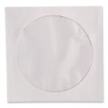Cd/dvd Sleeves, 1 Disc Capacity, Clear/white, 50/box