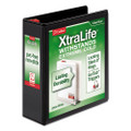Xtralife Clearvue Non-stick Slant-d Ring Binder, 3 Rings, 3" Capacity, 11 X 8.5, Black