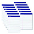 Perforated Writing Pads, Wide/legal Rule, 50 White 8.5 X 11.75 Sheets, Dozen