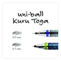 Kurutoga Mechanical Pencil With Tube Of Diamond Lead, 0.7 Mm, Hb (#2), Black Lead, Black/green Barrel