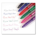 Frixion Ball Erasable Gel Pen, Stick, Extra-fine 0.5 Mm, Assorted Ink And Barrel Colors, 6/pack