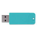 Pinstripe Usb 3.2 Flash Drive, 64 Gb, Assorted Colors, 5/pack