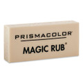 Magic Rub Eraser, For Pencil/ink Marks, Rectangular Block, Medium, Off White, 3/pack