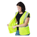 Ansi Class 2 Hook And Loop Safety Vest, 2x-large, Hi-viz Lime Yellow