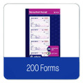 Money/rent Receipt Book, Two-part Carbonless, 4.75 X 2.75, 200 Forms Total