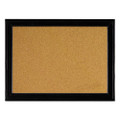 Cork Bulletin Board With Black Frame, 17" X 11", Tan Surface, Black Fiberboard (mdf) Frame Cork Bulletin Board With Black Frame, 17" X 11", Tan Surface, Black Fiberboard (mdf) Frame