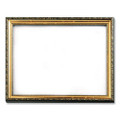 Deluxe Document And Photo Frame, Molded Styrene/plastic, 8.5 X 11 Insert, Gold/black