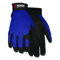 Clarino Synthetic Leather Palm Mechanics Gloves, Blue/black, X-large