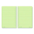 All-weather Wire-o Notebook, Universal: Narrow Rule And Quadrille Rule, Dark Green Cover, (32) 7 X 4.63 Sheets