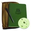All-weather Wire-o Notebook, Universal: Narrow Rule And Quadrille Rule, Dark Green Cover, (32) 7 X 4.63 Sheets