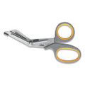 Titanium-bonded Angled Medical Shears, 7" Long, 3" Cut Length, Crane-style Gray/yellow Handle Titanium-bonded Angled Medical Shears, 7" Long, 3" Cut Length, Crane-style Gray/yellow Handle