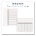 Customizable Table Of Contents Ready Index Black And White Dividers, 31-tab, 1 To 31, 11 X 8.5, White, 6 Sets
