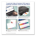 Customizable Table Of Contents Ready Index Multicolor Dividers, 31-tab, 1 To 31, 11 X 8.5, White, 6 Sets
