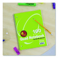 Spiral Notebook, Quadrille Rule (4 Sq/in), Randomly Assorted Cover Color, (100) 10.5 X 8 Sheets