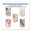 Planner Sticker Variety Pack For Moms, Budget, Family, Fitness, Holiday, Work, Assorted Colors, 1,820/pack