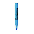 Tank Fluorescent Highlighter, Blue Ink, Chisel Tip, Blue Barrel, Dozen