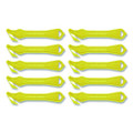 Excel Plus Safety Cutter, 7" Plastic Handle, Yellow, 10/pack