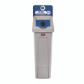 Slim Jim Recycling Station Kit, 1-stream Mixed Recycling, 23 Gal, Plastic, Gray/blue Slim Jim Recycling Station Kit, 1-stream Mixed Recycling, 23 Gal, Plastic, Gray/blue