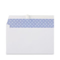 Peel Seal Strip Business Envelope, Security Tint, #10, Square Flap, Self-adhesive Closure, 4.13 X 9.5, White, 100/box
