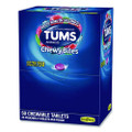 Tums Antacid Chewy Bites, 2 Tablets/pouch, 25 Pouches/box