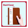 Hardcover Business Journal, Elastic Closure, 1-subject, Narrow Rule, Cognac Cover, (96) 8 X 5.5 Sheets