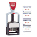 Model S 360 Self-inking Two-color Message Dater, 5 Years, Entered/faxed/paid/received, 1.81" X 1.25", Blue/red Ink Model S 360 Self-inking Two-color Message Dater, 5 Years, Entered/faxed/paid/received, 1.81" X 1.25", Blue/red Ink